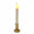 Fantasías Miguel Art.4598 Vela Flama Movible Led Con Candelabro 23.5x5.4cm 1pz Oro/Crema