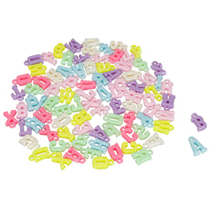 Art.4679 Dijes De Letras Surtidas Plásticas 10mm (Aprox 130pz) 35g