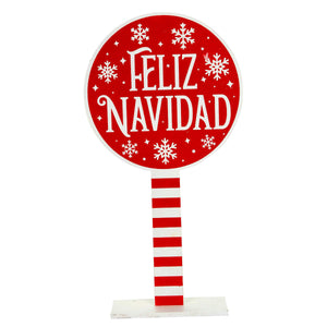 Art.5207 Let Navidad C/Base Col 30x16cm