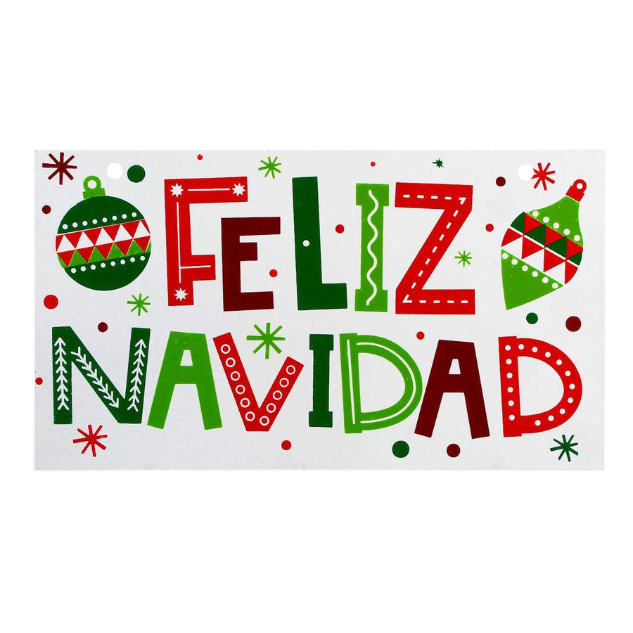 Art.5223 Letrero Feliz Navidad De Color Grande