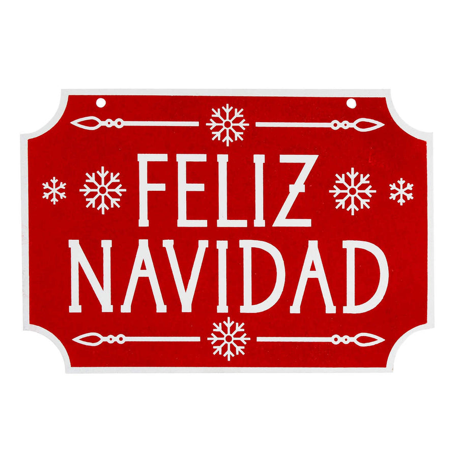 Art.5233 Letrero Navidad Copo Color