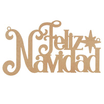 Art.5307 Letrero Feliz Navidad Grande Natural