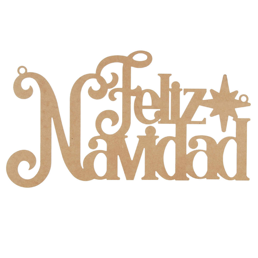Art.5307 Letrero Feliz Navidad Grande Natural