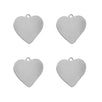 Fantasías Miguel Art.6327 Dije De Aluminio Corazón 16x17mm 4pz