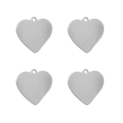 Fantasías Miguel Art.6327 Dije De Aluminio Corazón 16x17mm 4pz