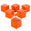Fantasías Miguel Art.6447 Cajita Cuadrada 5.2x5.1x5.3cm 6pz Naranja
