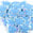 Fantasías Miguel Art.6460 Aplicación Puffy Mariposa 2.5x3.5cm 200pz Azul