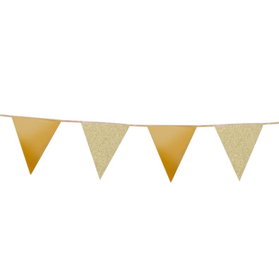 Fantasías Miguel Art.6488 Guía 12 Banderas Metálica Diamantada 18.5x16cm    3m 1pz