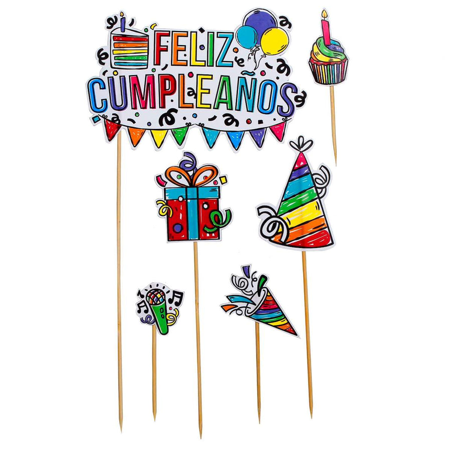 Art.6762 Adorno Pick Feliz Cumpleaños