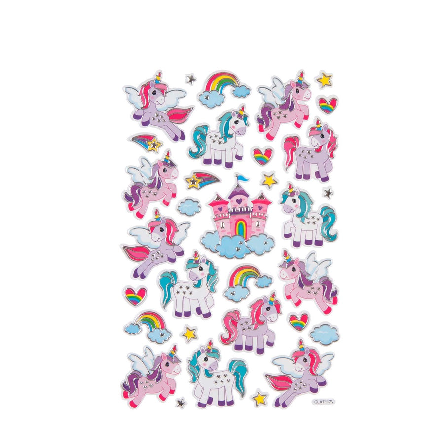 Art.7483 Calcomanía Unicornios Pastel
