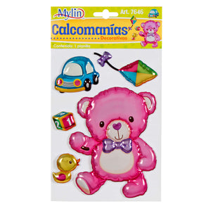 Art.7646 Calcomanía Decorativa Oso Globo