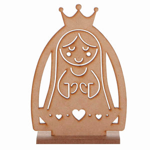 Art.8369 Virgen Coronada Madera