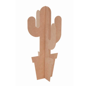 Art.8435 Maceta Cactus 3d Madera