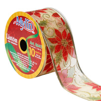 Art.8641 Listón Organza Noche Buena