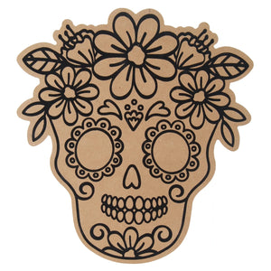 Art.8976 Calavera Calada Contorno Mdf