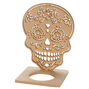 Art.8977 Calavera Porta Velita Mdf