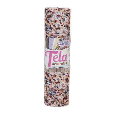 Fantasías Miguel Art.9152 Rollo Tela Poliéster de Flores 20cm 3m