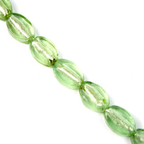 Art.9572 Cuenta Cristal Oval Metálico