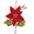 Fantasías Miguel Art.9864 Flor De Nochebuena Grande Terciopelo 32cm 1pz Rojo