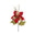 Fantasías Miguel Art.9867 Flor Nochebuena Grande Terciopelo Metálica 42cm 1pz Rojo