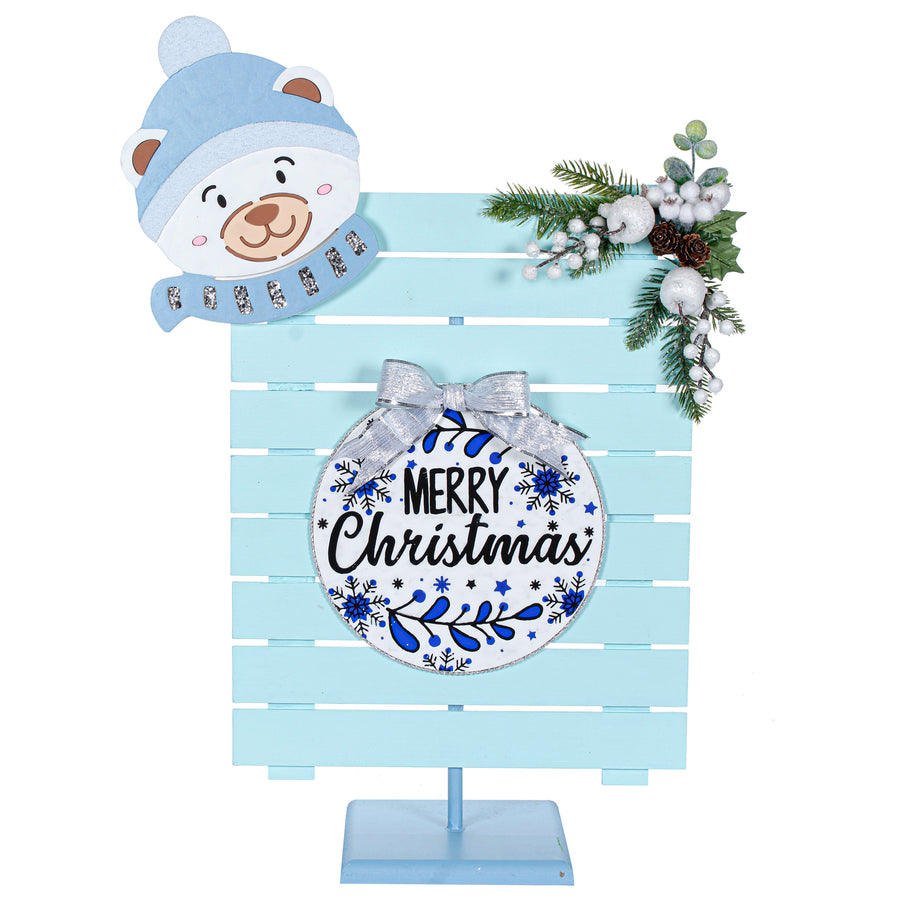 Art.7554 Esfera Navidad 2 Colores 25x25cm 1pz