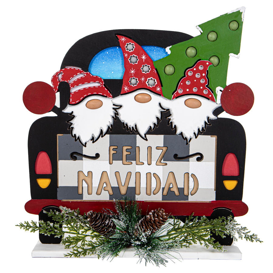Art.10843 Camioneta Navidad Con Base 45x42x9cm 1pz
