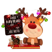 Art.10822 Letrero Navidad Color Negro 29cm 1pz