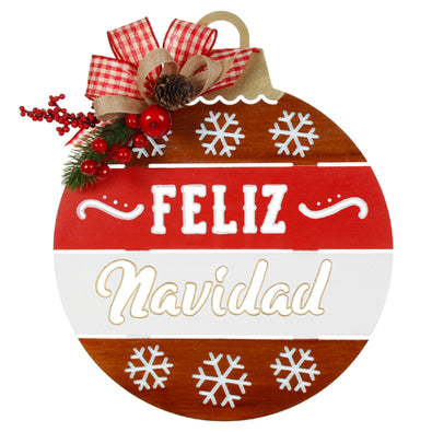 Fantasías Miguel Clave:AB284 Esfera Navidad Copos Rustica