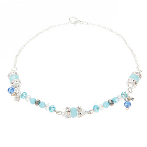 Pulsera Con Rondel Y Cuenta Cubo