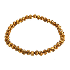 Pulsera Con Rondel Oro