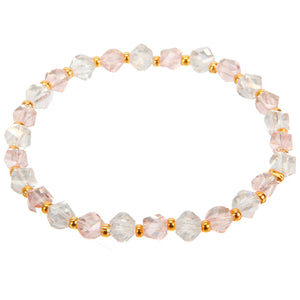 Pulcera Cristal Escalera Rosa