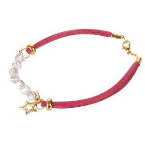 Pulsera Imitacion Piel Con Rondel Fino