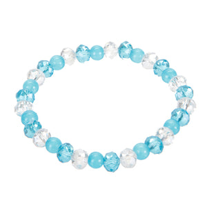Pulsera Con  Rondel Cristal