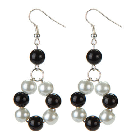 Aretes Círculo De Perlas