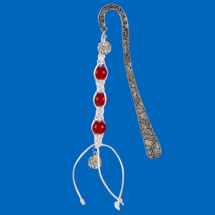 Separador De Libros Con Cuenta Brillante Y Cola De Rata