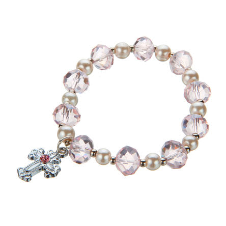 Pulsera Decenario Cristal-Rosa