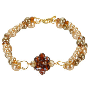 Pulsera De Perlas Y Enjambre De Rondeles