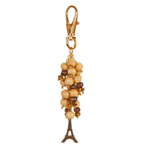 Broche Para Colgar Con Perlas Y Torre Eiffel