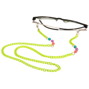 Cadena Para Gafas Amarillo Neón