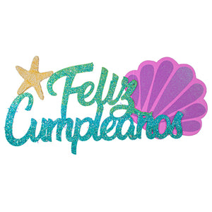 Letrero De Feliz Cumpleaños Sirena