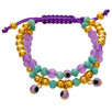 Fantasías Miguel Clave:ED74 Pulsera Ojo Turco Lavanda/Oro