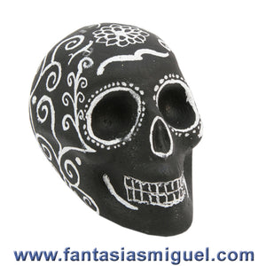 Calaverita De Chocolate Con Pintura De Pizarrón, Negro Blanco