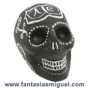 Calaverita De Chocolate Con Pintura De Pizarrón, Negro Blanco