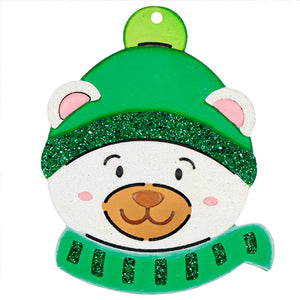 Oso Navideño Gorro Verde