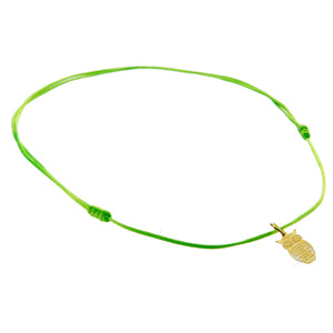 Collar De Cordón Con Dije De Búho
