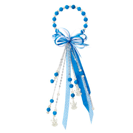 Bendición Turquesa Con Dijes De Angeles