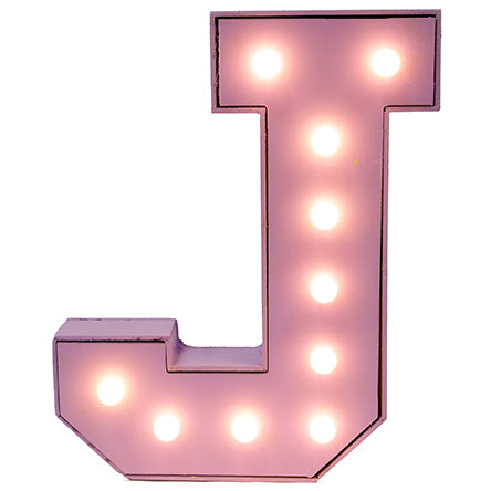 Letrta J Con Focos