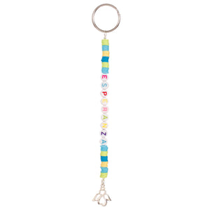 Llavero Esperanza Con Cuenta Plastica Redonda