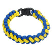 Fantasías Miguel Clave:FC282 Pulsera Tejida De Cordón Amarillo/Azul