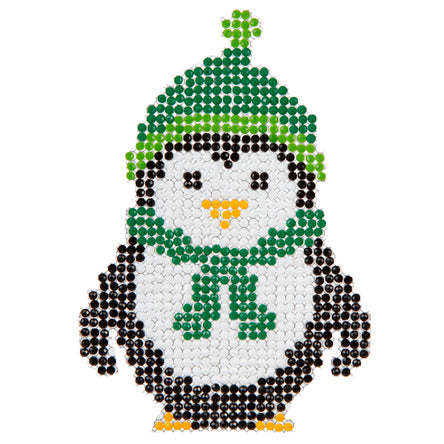 Pingüino Creando Con Brillantes